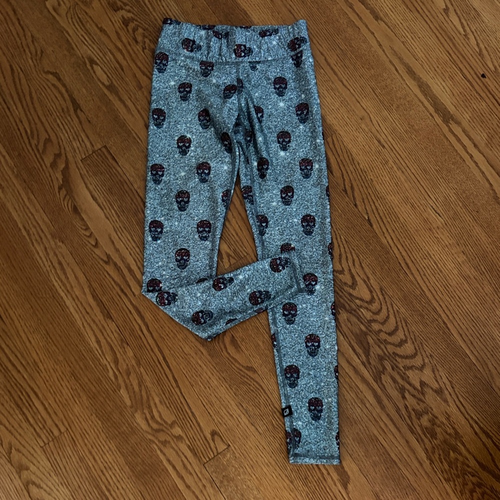 TEREZ Glitter Skulls Leggings